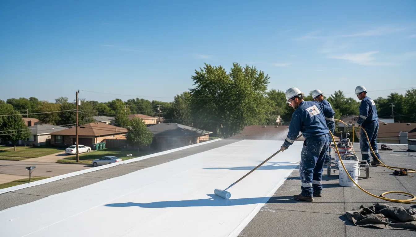 Commercial roof coating in Powderville, MT near me